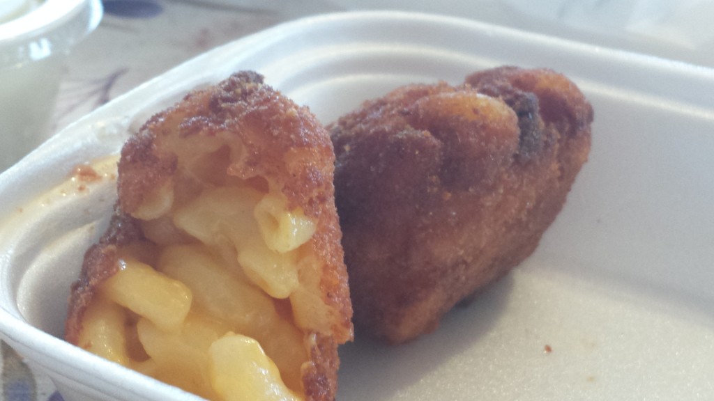 Deep fried mac and cheese